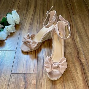 OLD NAVY | CLEAR PINK WEDGES